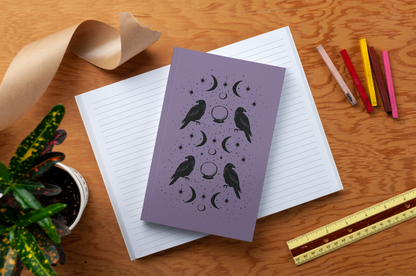 Denik: Raven of Fortune Layflat Journal Notebook