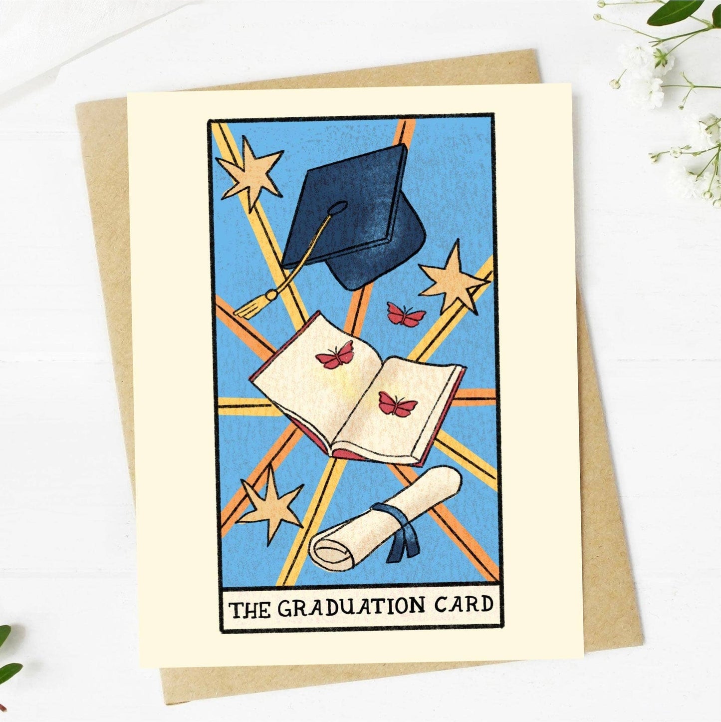 Big Moods:  "The Graduation Card" Tarot Themed Greeting Card