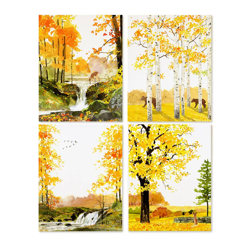 Felix Doolittle: Golden Woods - Note Set - Autumn/Fall boxed set