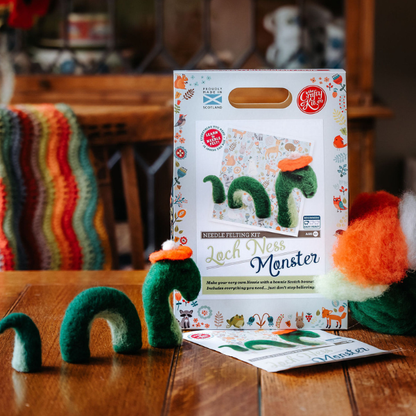 needle felting monsters The Crafty Kit Company: Loch Ness Monster Needle Felting Craft Kit – More Than Words