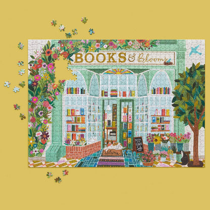 WerkShoppe - Books And Blooms | 1000 Piece Puzzle