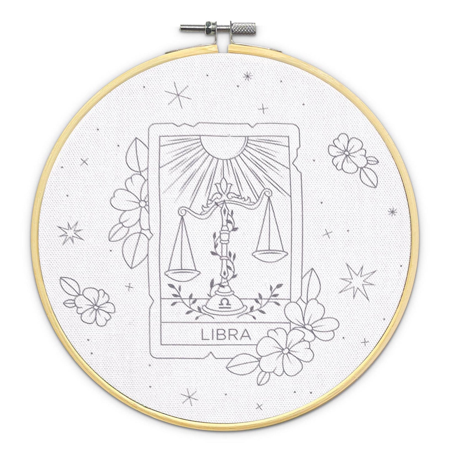 The Crafty Kit Company: Signs of Zodiac - Libra Embroidery Kit