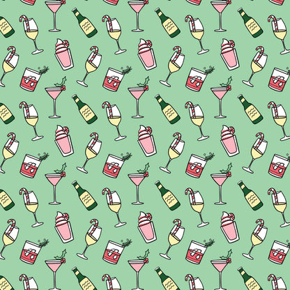 Brittany Paige: Holiday Cocktail Drinks Wrapping Paper Roll