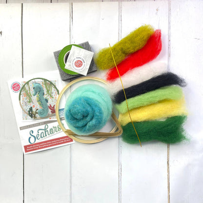 The Crafty Kit Company: Sea Horse Needle Felt Craft Kit