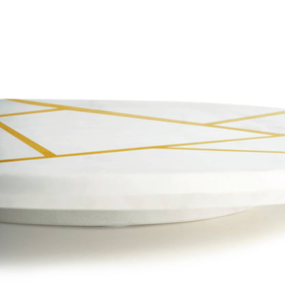 Gauri Kohli: Infinia Marble Lazy Susan - 16" x 16" X 2"
