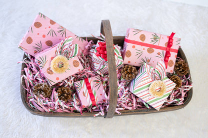 Wrappily Eco Gift Wrap Co.: Eco Shred Basket Filler (Candy Shop Stripe)