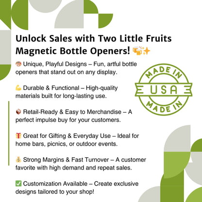 Two Little Fruits: Magnets | Sexy Potted Plants Magnetic Bottle Opener