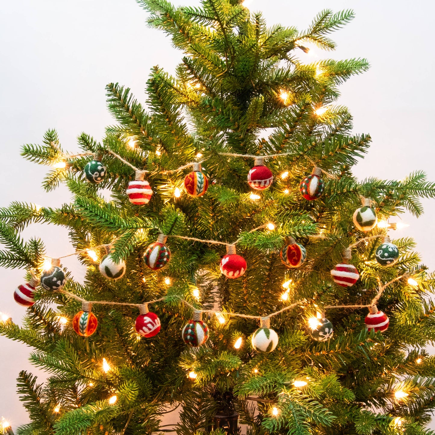 The Winding Road - Emboridered Christmas Ball Garland