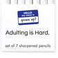 Snifty: Adulting Is Hard Heart Pencil Set