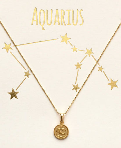 Amano Studio: Tiny Zodiac Medallion Necklace