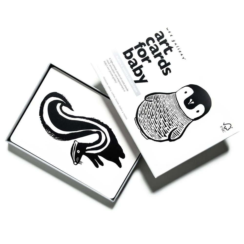 Wee Gallery Art Cards for Baby - Black and White Collection