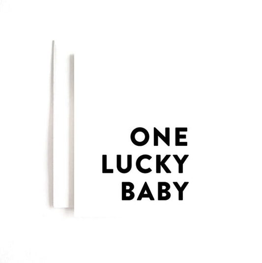 Joy Paper Co: One Lucky Baby Card