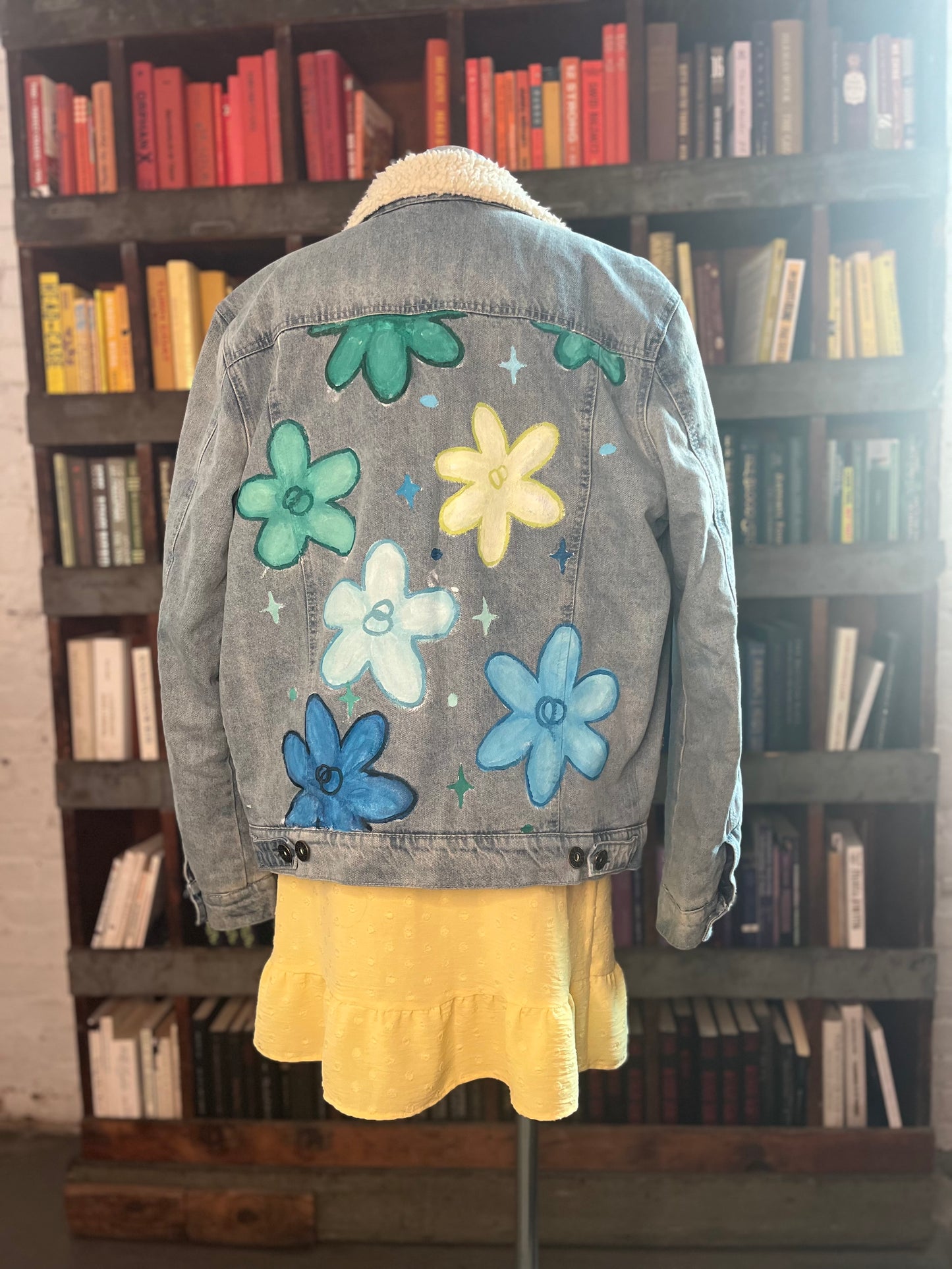 PRIDE DENIM JACKET - FLOWERS