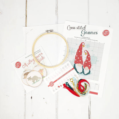 The Crafty Kit Company: Nordic Gnomes Cross Stitch Craft Kit