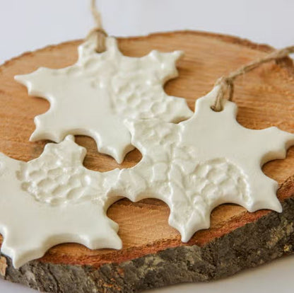 Prodigal Pottery: Snowflake Ornament Solid