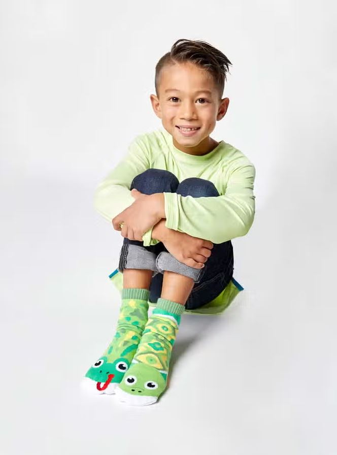 Pals Socks: Frog & Turtle Mismatched Kids Socks