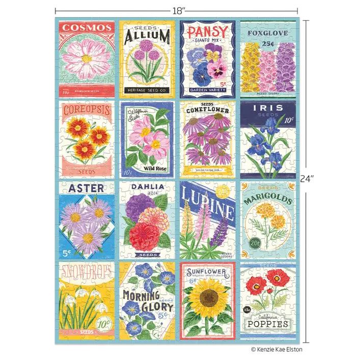 Werkshoppe: Seed Packets 500 Piece Puzzle