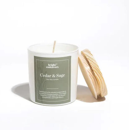 Bright Endeavors Candle: Cedar & Sage