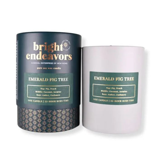 Bright Endeavors Candle: Emerald Fig Tree (11 oz.)