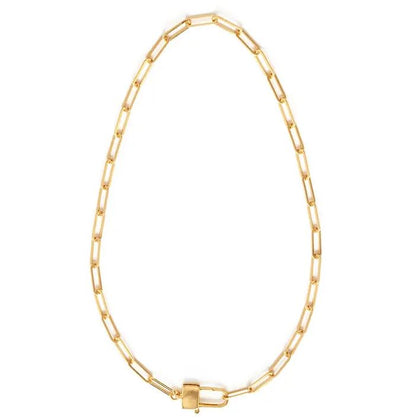 Amano Studio: Paperclip Chain, Padlock Clasp Statement Chain