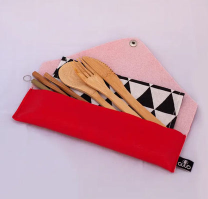 GUUD: Bamboo Cutlery With Travel Pouch