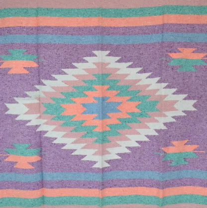 West Path: Purple Pastel Aztec Diamond Blanket