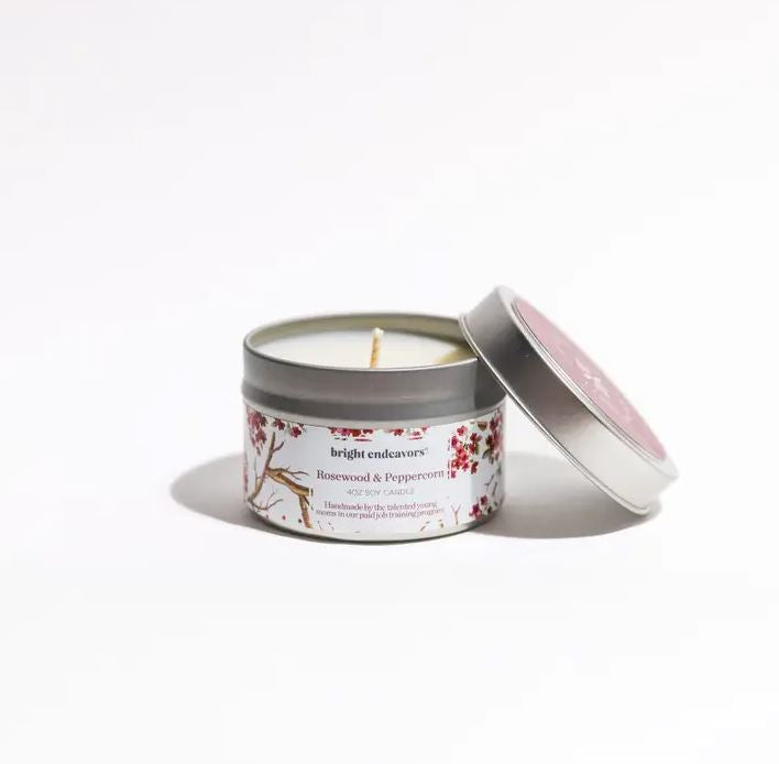 Bright Endeavors Candle: Rosewood & Peppercorn