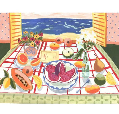 JIGGY: Puzzle & Glue Kit: Picnic A La Plage, Anthropologie (800 pc)