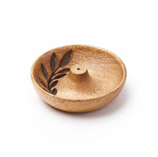 Matr Boomie Fair Trade: Bhakti Vine Incense Holder - Carved Wood, Fair Trade