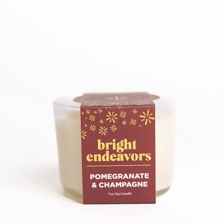 Bright Endeavors Candle: Pomegranate & Champagne Soy Candle