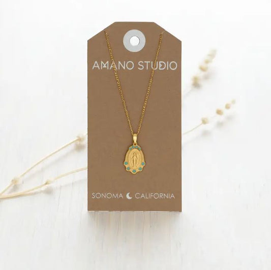 Amano Studio: Mary Medallion - Turquoise