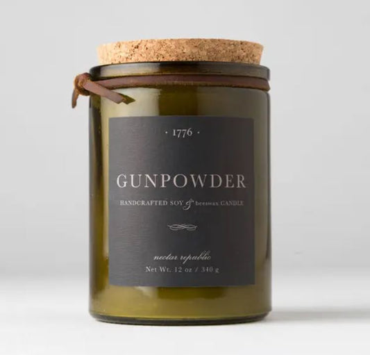 Nectar Republic: Gunpowder : 1776 Soy Beeswax Man Candle