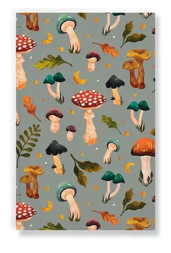 Denik: Mushroom Garden Classic Layflat Journal Notebook