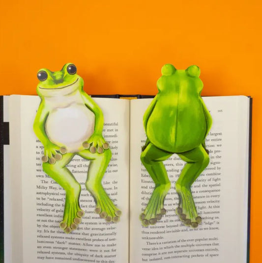 Grey Street Paper: Frog Die-Cut Bookmark