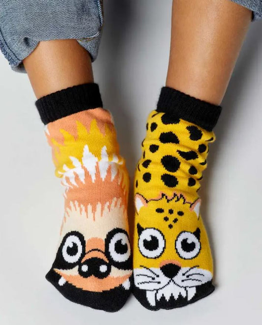 Pals Socks: Sloth & Cheetah