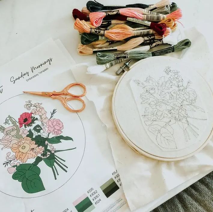 Sunday Mornings: Embroidery Kit