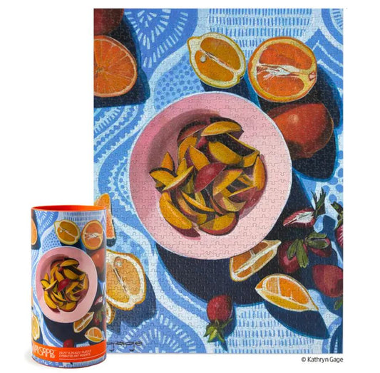Werkshoppe: Picnic Citrus Fruit Still Life - 1000 Piece Puzzle