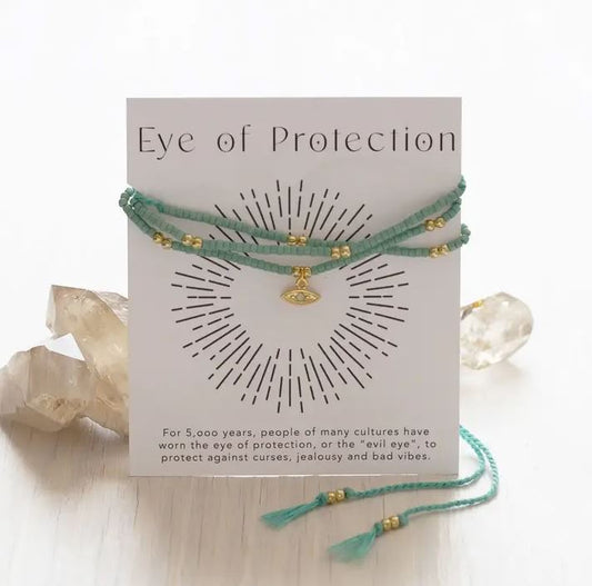 Amano Studio: Eye of Protection Gift Wrap Bracelet (Turquoise)