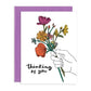 Grey Street Paper: Thinking of You Floral Greeting Card