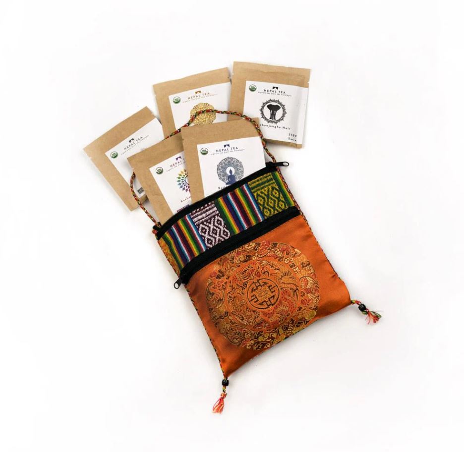 Nepal Tea Collective: Nepal Tea Sampler Collection (Orange Mandala Bag)