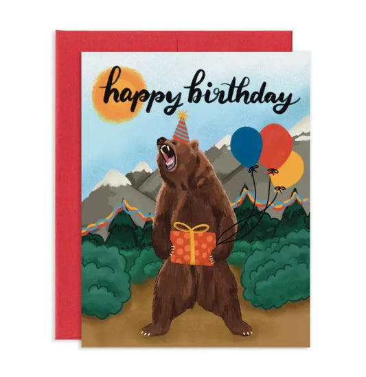 Grey Street Paper: Birthday Bear Greeting Card