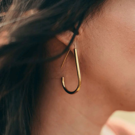 Purpose Jewelry: Chara Earrings- Brass