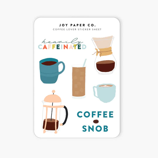 Joy Paper Co: Coffee Snob Sticker Sheet