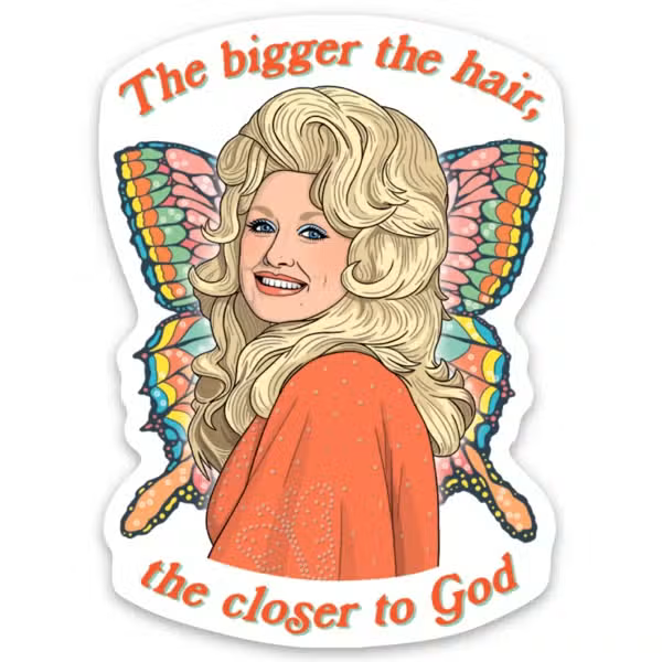 The Found: Dolly Big Hair Sticker