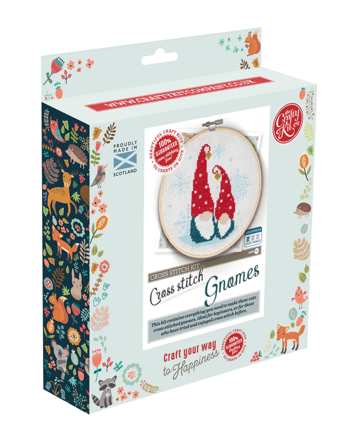 The Crafty Kit Company: Nordic Gnomes Cross Stitch Craft Kit