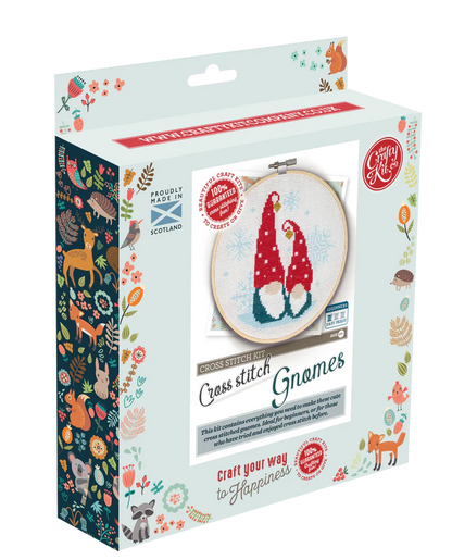 The Crafty Kit Company: Nordic Gnomes Cross Stitch Craft Kit