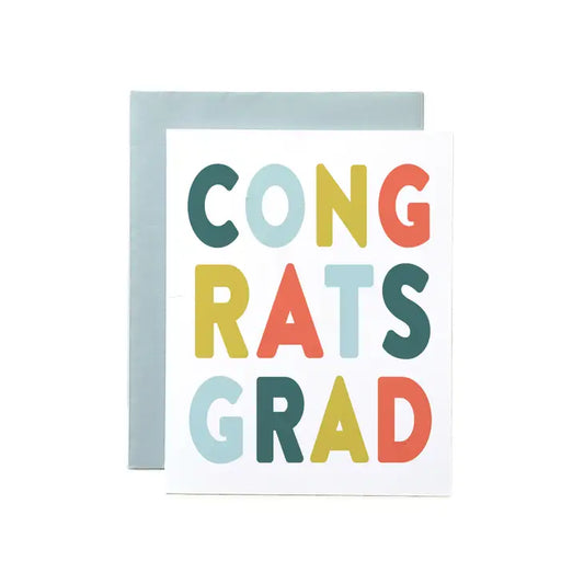 Joy Paper Co: Congrats Grad Colorful Lettered Card