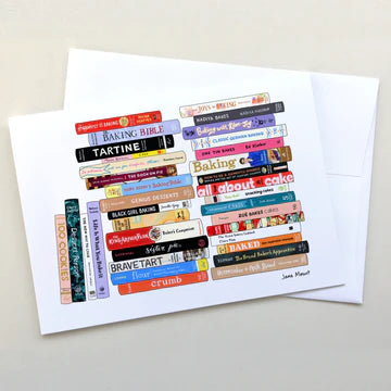 Ideal Bookshelf Greeting Card Single: Baking