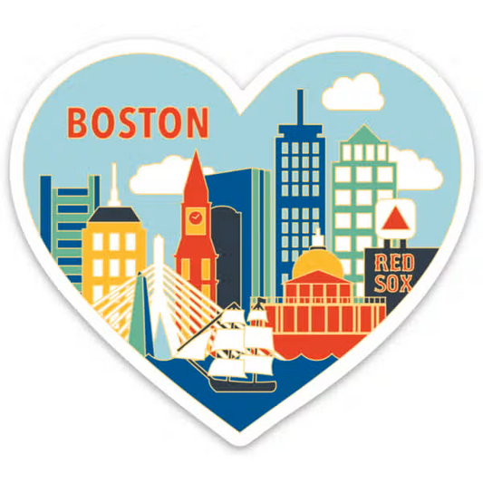 The Found: Boston Skyline Heart Magnet