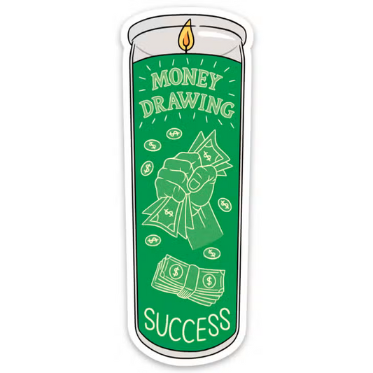 The Found: Money Drawing Candle Sticker